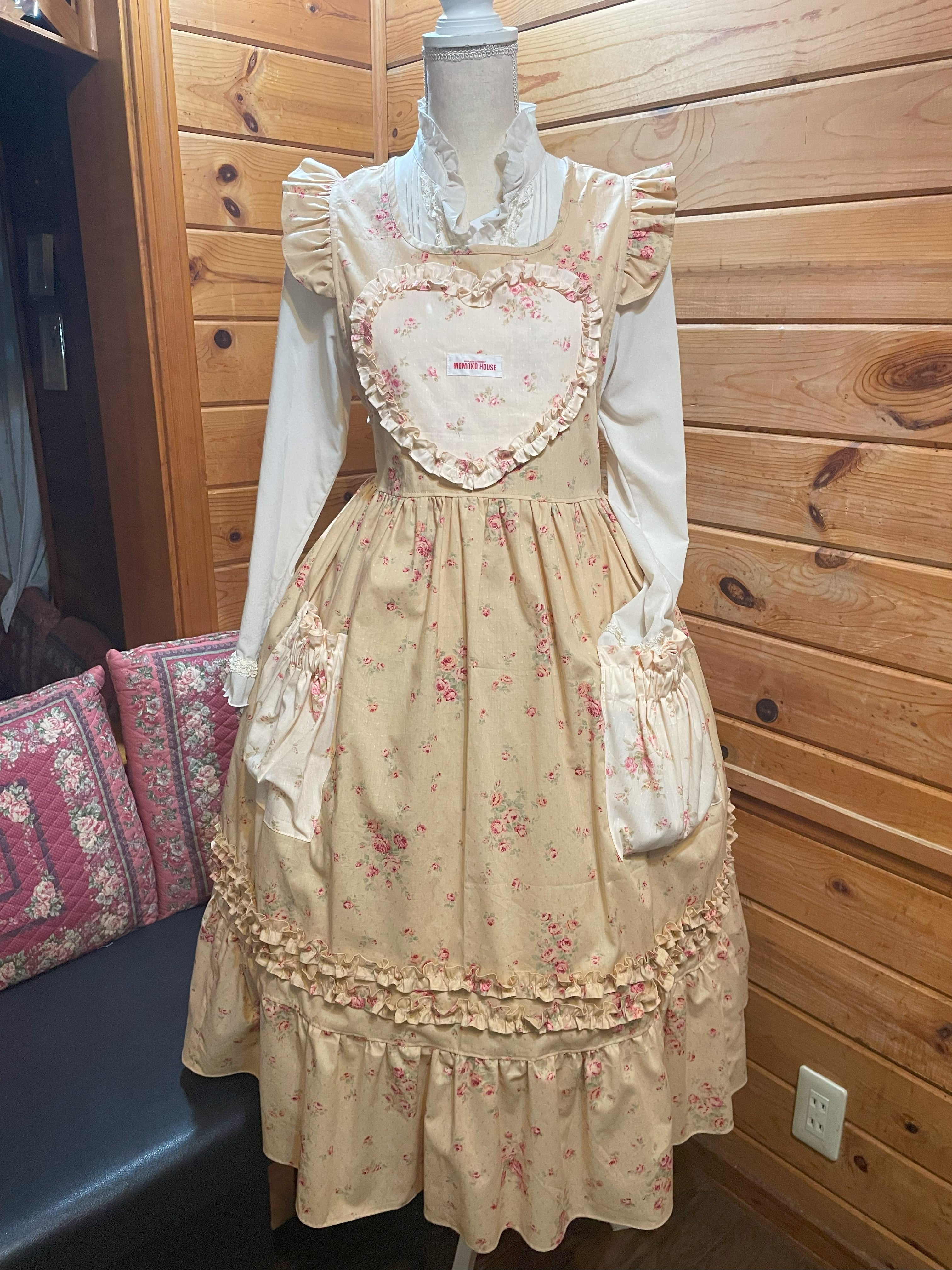 モモコハウス フリル エプロン ホワイト momokohouse ロリィタ